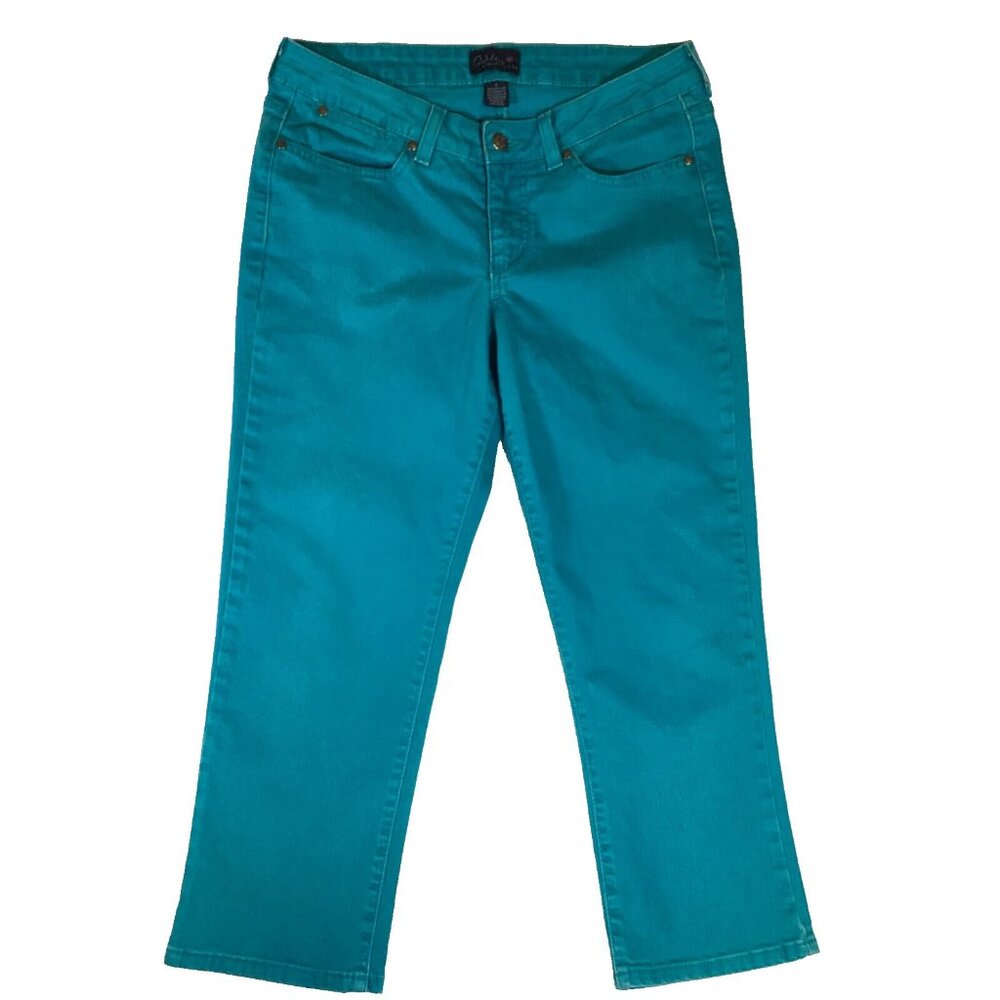Ashley Judd Size 8 Jeans Turquoise Jeans Pre Owned #82814 Reg Fit